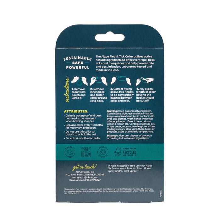 Bundle: Alzoo Plant-Based Collar + Shampoo - Flea & Tick Prevention Bundle for Dogs & Cats product detail number 1.0